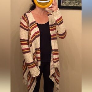 Multi-Striped Cardigan